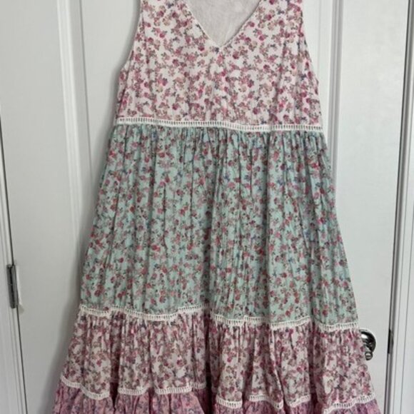 LoveShackFancy X Camille Pocketed Babydoll Dress Women’s Size XL - Picture 2 of 10